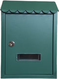 Wall Mount Mailbox Metal Mailbox, Mailboxes, Locking Mailbox, Wall Mount with Lock Mailboxes Hanging Post Box for Key Office Outdoor Garden