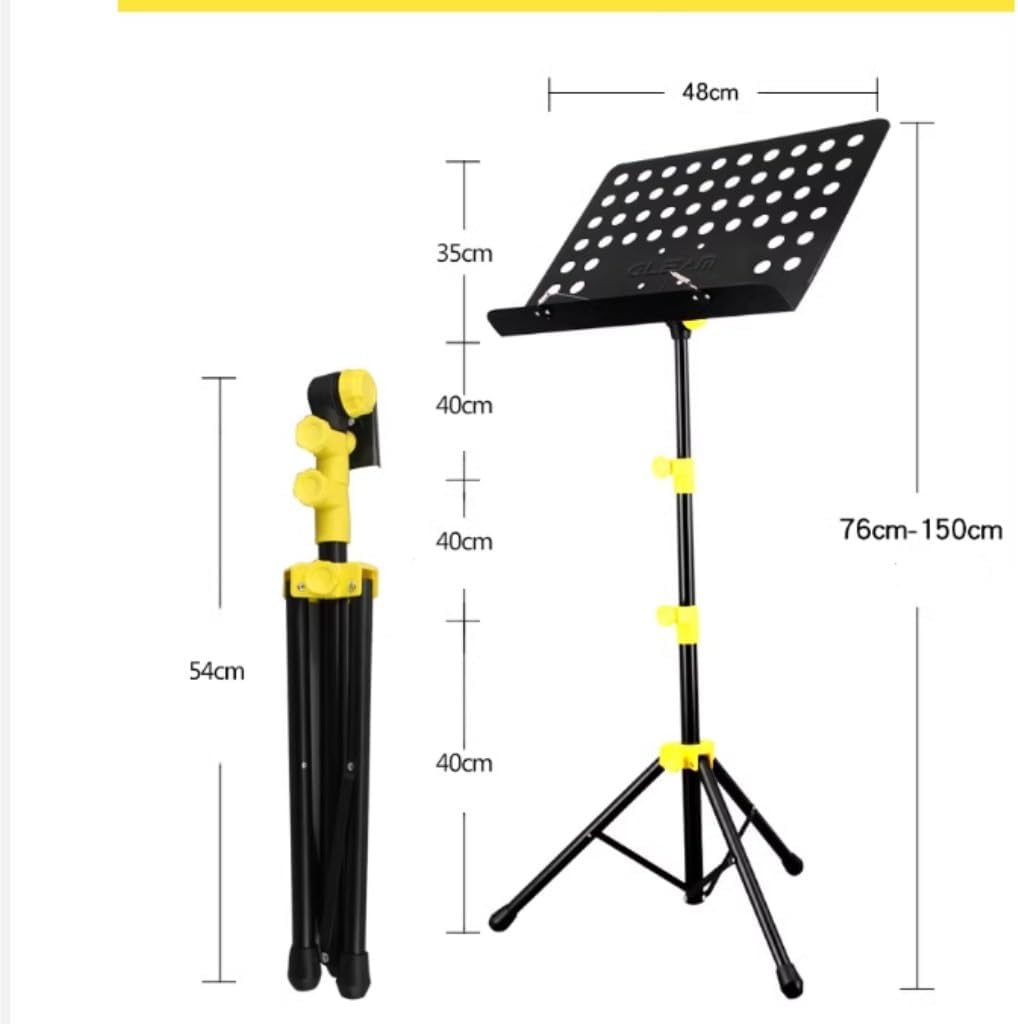 Music Stand Portable Retractable Home Music Stand With Optional Guitar, Guzheng, Drum Set And Retractable Music Stand Sheet Music Stand(A)
