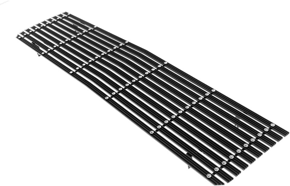 APS Premium Aluminum Black Rivet Studs Wide Billet Grille Grill Insert Compatible with Chevy GMC C K Pickup Suburban Blazer 1973 1974 1975 1976 1977 1978 1979 1980 Main Upper N19-W80058C