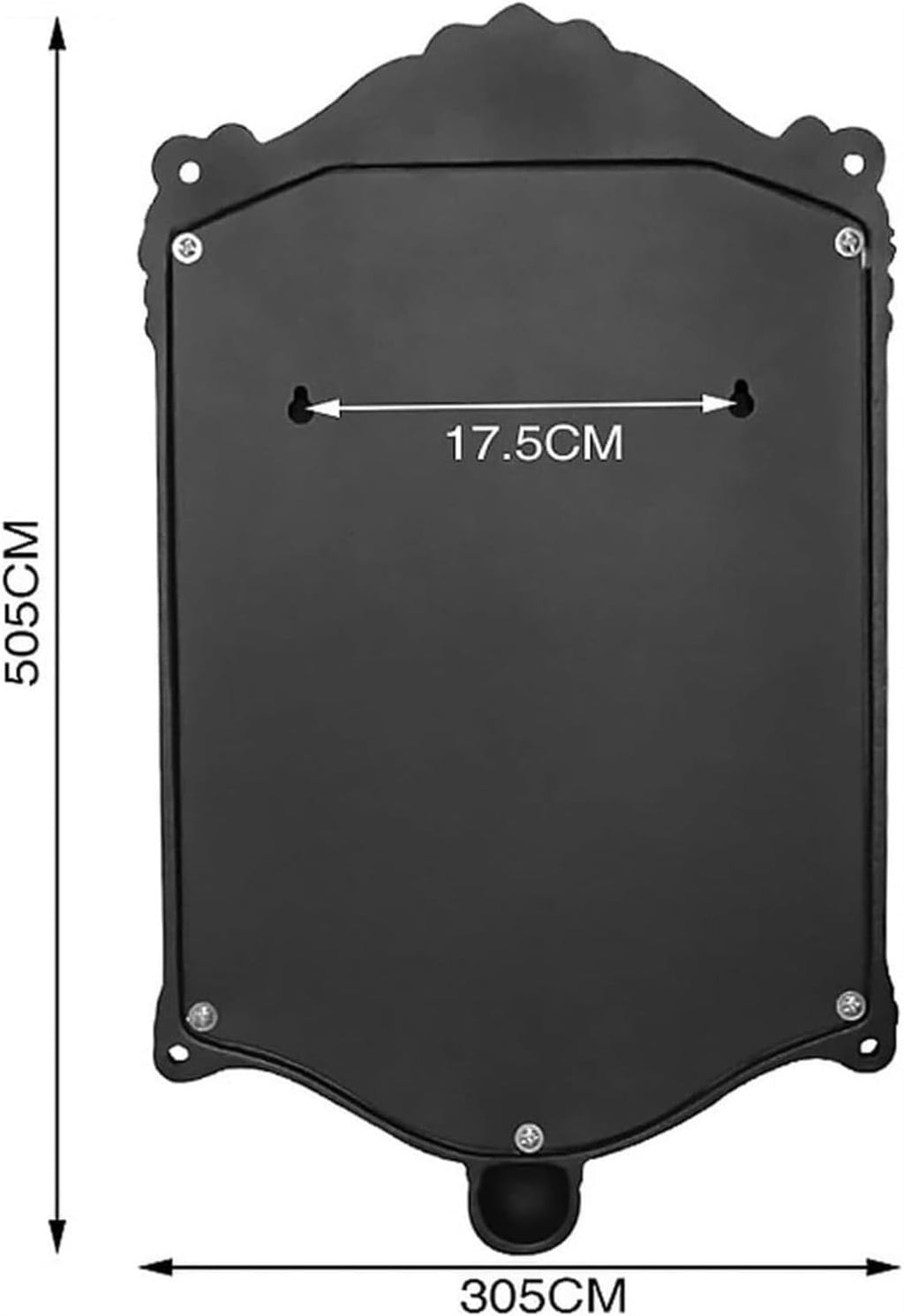 Mailbox Vintage Mailbox Lockable Post Office Box Apartment for Home Decoration Decorative(Black)