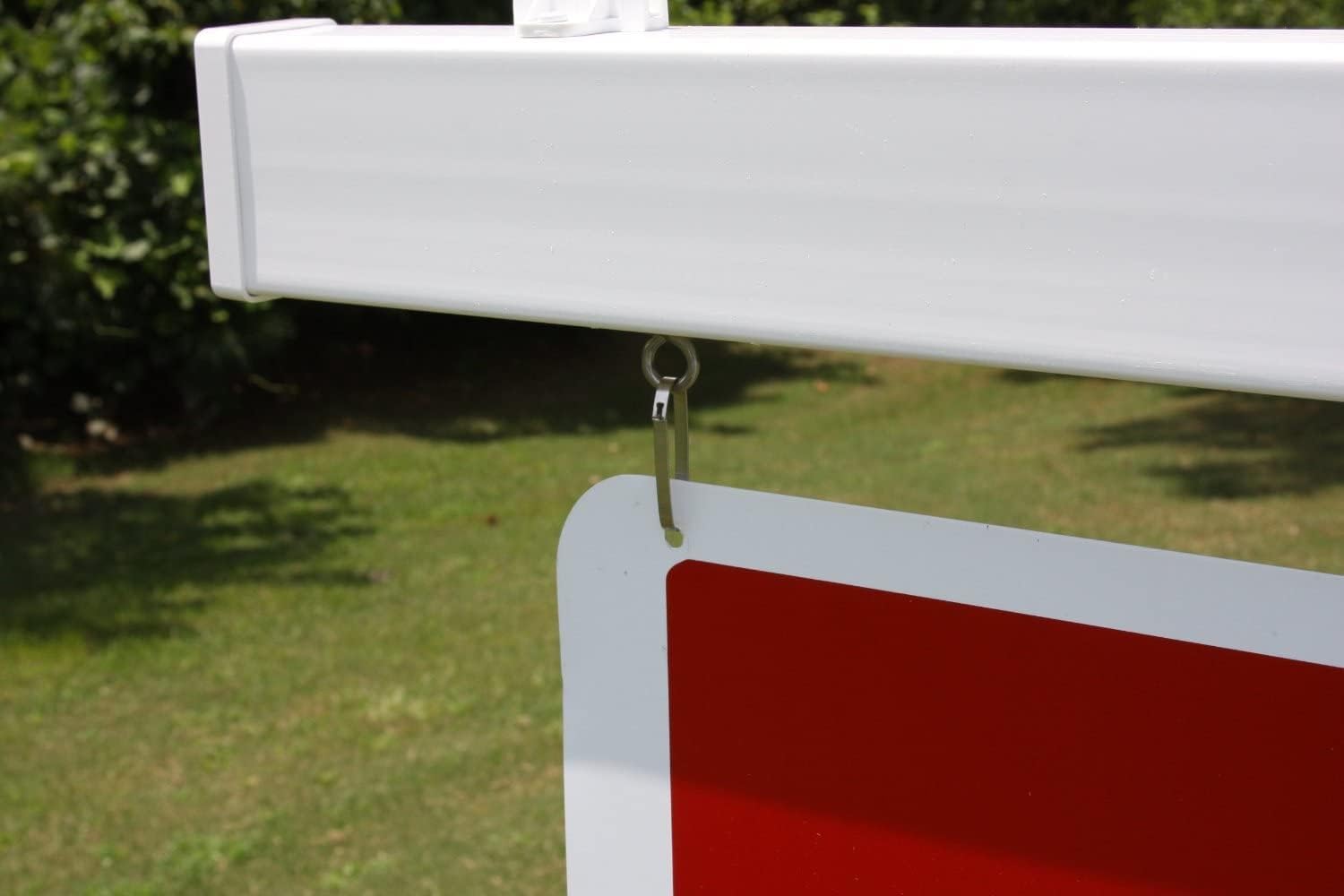 4Ever Products Vinyl PVC Real Estate Sign Post - White - 6' Tall Post - 10 Pack