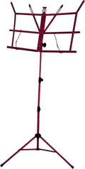 Sheet Music Stand, Lightweight Music Holder, Reinforced Folding Music Stands, Portable and Height-Adjustable, Sheet Music Folder & Clip Holder, for Guitar, Ukulele, Violin Players (Purple)