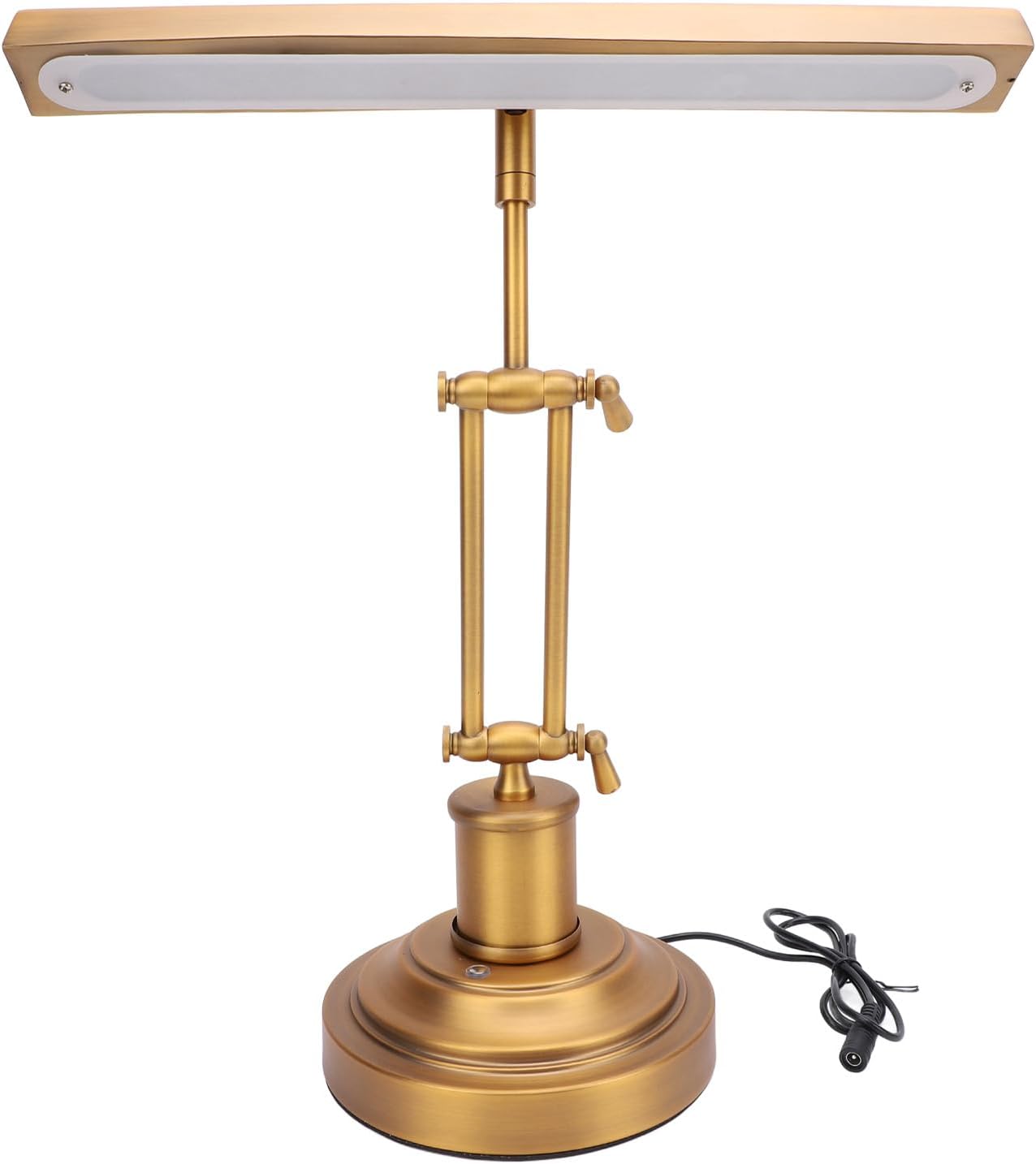 Diyeeni Traditional Piano Lamp, LED Piano Light with 3 Color Modes for Stand Pianos, Dimmable Piano Desk Lamp, Music Stand Light, Adjustable Arm Decor for Home (US Plug)