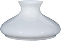 B&P Lamp® 10' Fitter Opal White Glass Tam-O-Shanter Style Student Lamp Shade with Plain Top