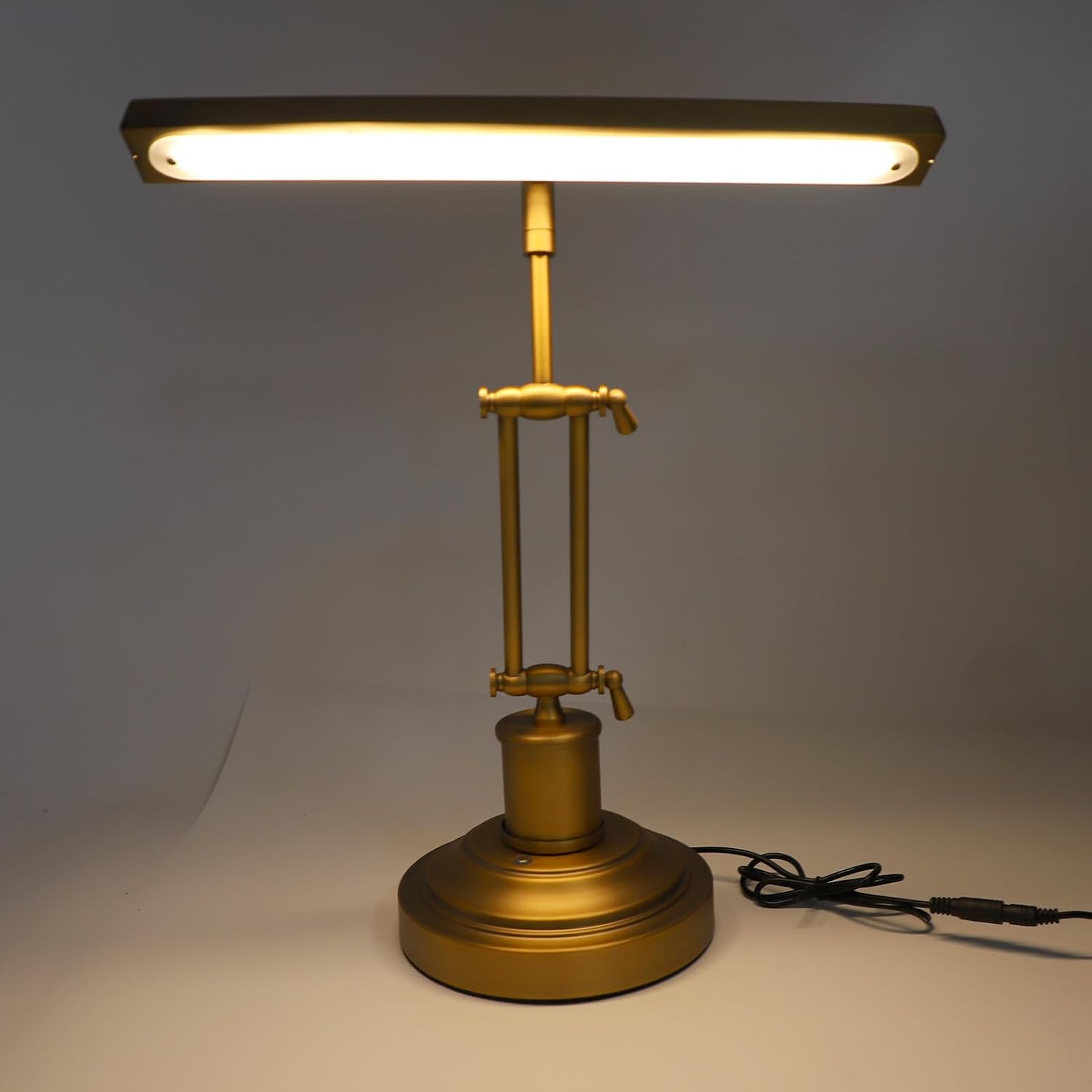 ASHATA Super Bright Music Stand Light, Musicians Piano Light 3000K to 6000K 3 Color, 85 CRI 12W Piano Lamp for Sheet Music Piano Voilin Orchestra Podium, Touch Control (US Plug)