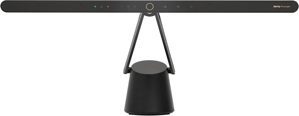 BenQ PianoLight for Upright Pianos, 24.7', Wide Illumination for Keyboard & Sheet Music, 6 Color Modes & Dimmable, 360° Adjustable, Auto on/Off, Auto-Dimming, Piano Lamp with Eye Care Hood (Black)