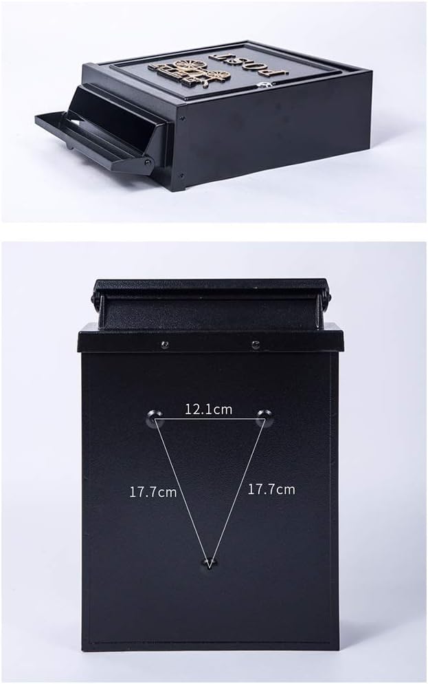 Letterboxes Mailbox Wall-Mounted Mail Boxes Community Postbox Letter Box Villa Letter Box Creative Villa Rainproof Retro Mailbox (A) (B)