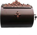 Outdoor Mailbox Retro Vintage European Aluminum Wall Mounted Mail Box Post Box Secure Letterbox Outside Mailboxes with 8pcs Retro Writing Stationery