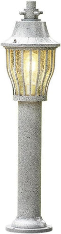 Outdoor White Post Lamp Rainproof Pole Lighting Aluminum Metal Street Light for Garden Fence Mailbox Yard Porch