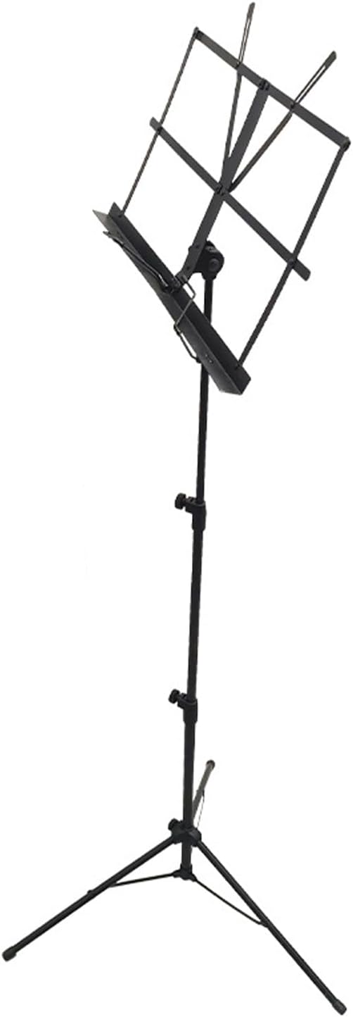 Sheet Music Stand, Lightweight Music Holder, Reinforced Folding Music Stands, Portable and Height-Adjustable, Sheet Music Folder & Clip Holder, for Guitar, Ukulele, Violin,