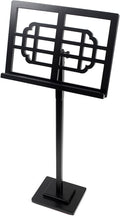 Music Stand Professional Wooden Orchestra Sheet Music Stand Angle Adjustable Laptop Stand - Portable Violin Guitar Music Book Holder Book Stand (Color : Red Size : B) (Black A)