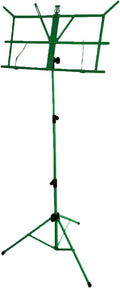 Sheet Music Stand, Lightweight Music Holder, Reinforced Folding Music Stands, Portable and Height-Adjustable, Sheet Music Folder & Clip Holder, for Guitar, Ukulele, Violin Players (Green)