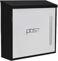 Mailboxes for Outside Wall Mounted Mailbox with Handle Post Box Stainless Steel Drop Box Outdoor Decorative Suggestion Box