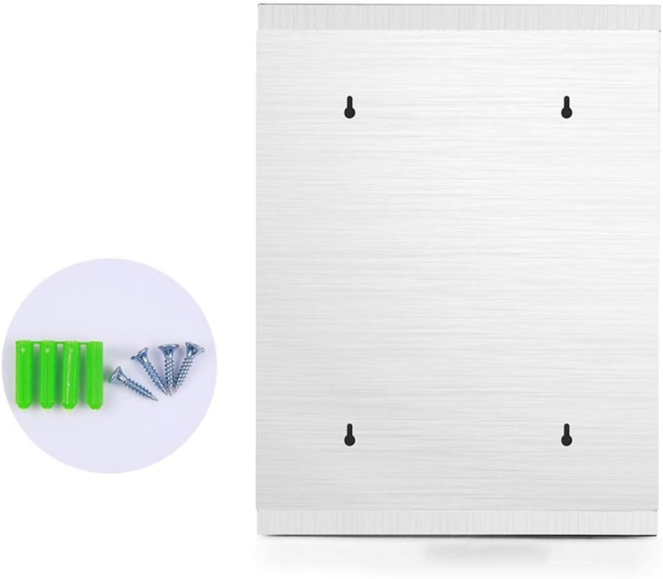 Post Box, Wall Mounted Aluminum Alloy Mailbox Modern Suggest Fundraising Durable Security Letterboxes with 2 Keys for Outside Wall, Wedding (Color : C)