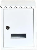 Wall Mount Mailbox Metal Mailbox, Mailboxes, Locking Mailbox, Wall Mount with Lock Mailboxes Hanging Post Box for Key Office Outdoor Garden