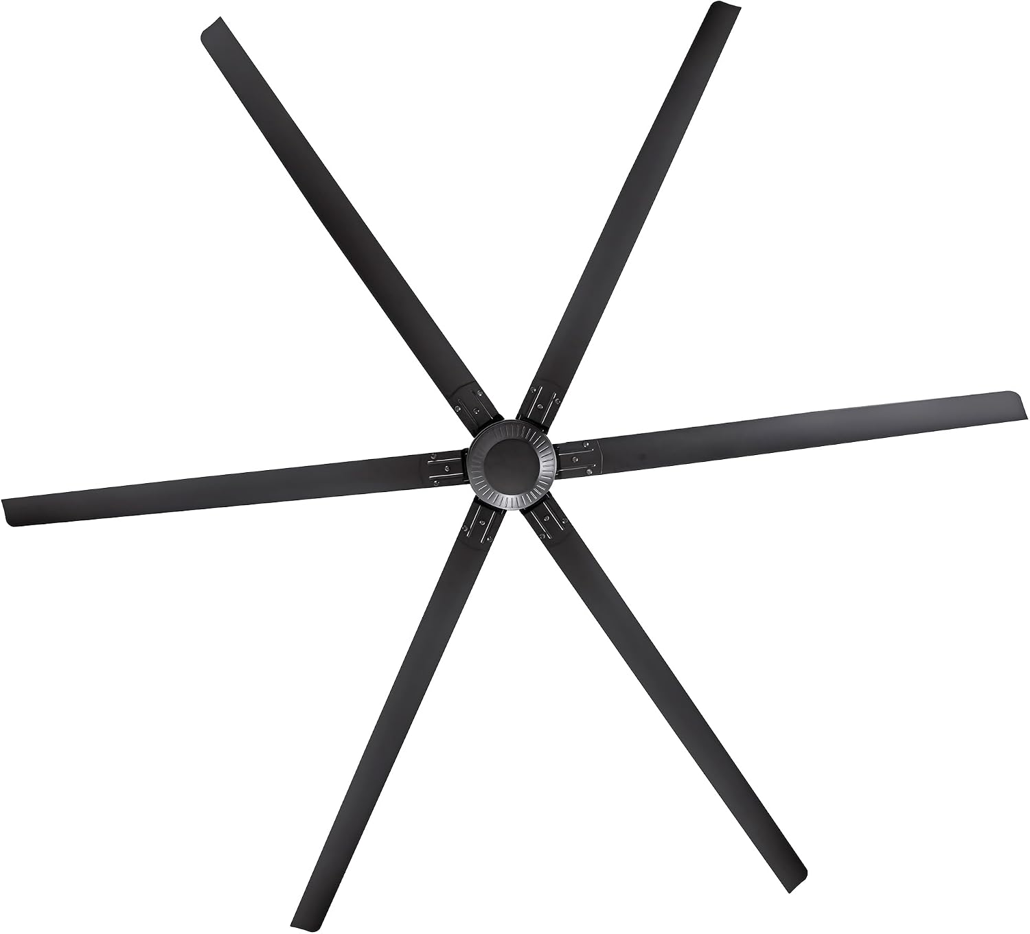120 Inch Industrial Ceiling Fans without Lights, DC Motor Large Shop Garage Ceiling Fan with Remote, 36000 CFM High Airflow Big Ceiling Fan, Reversible Metal Commercial Fan for Warehouse Barn