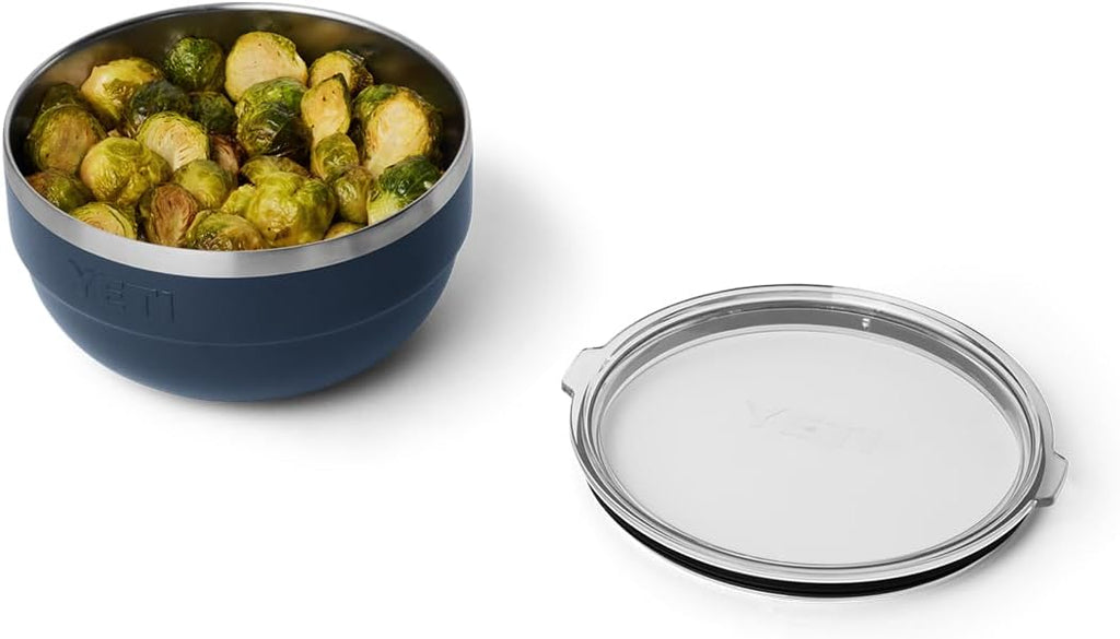 YETI Nestable Standard Food Storage Bowl Set, (1) 1 QT, (1) 2 QT, and (1) 4.5 QT, Navy