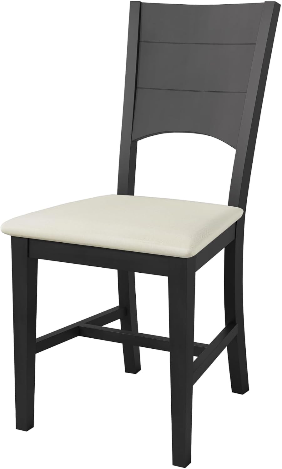 Modern Solid Wood 6-Piece Dining Table Set, Unique Design Half Round Legs Dining Table with Upholstered Dining Chairs&Bench, Kitchen Dining Room Set for 6 (Grey-Half L)