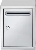 Mailbox Letter Box Stainless Steel Rainproof Letter Box Postbox Simple Villa with Lock Outdoor