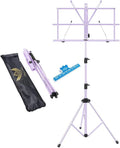 Music Stand Portable Music Stands Metal Music Holder Height Adjustable 66-160cm Sheet Music Stands for Guitar and Violin Players More Stable
