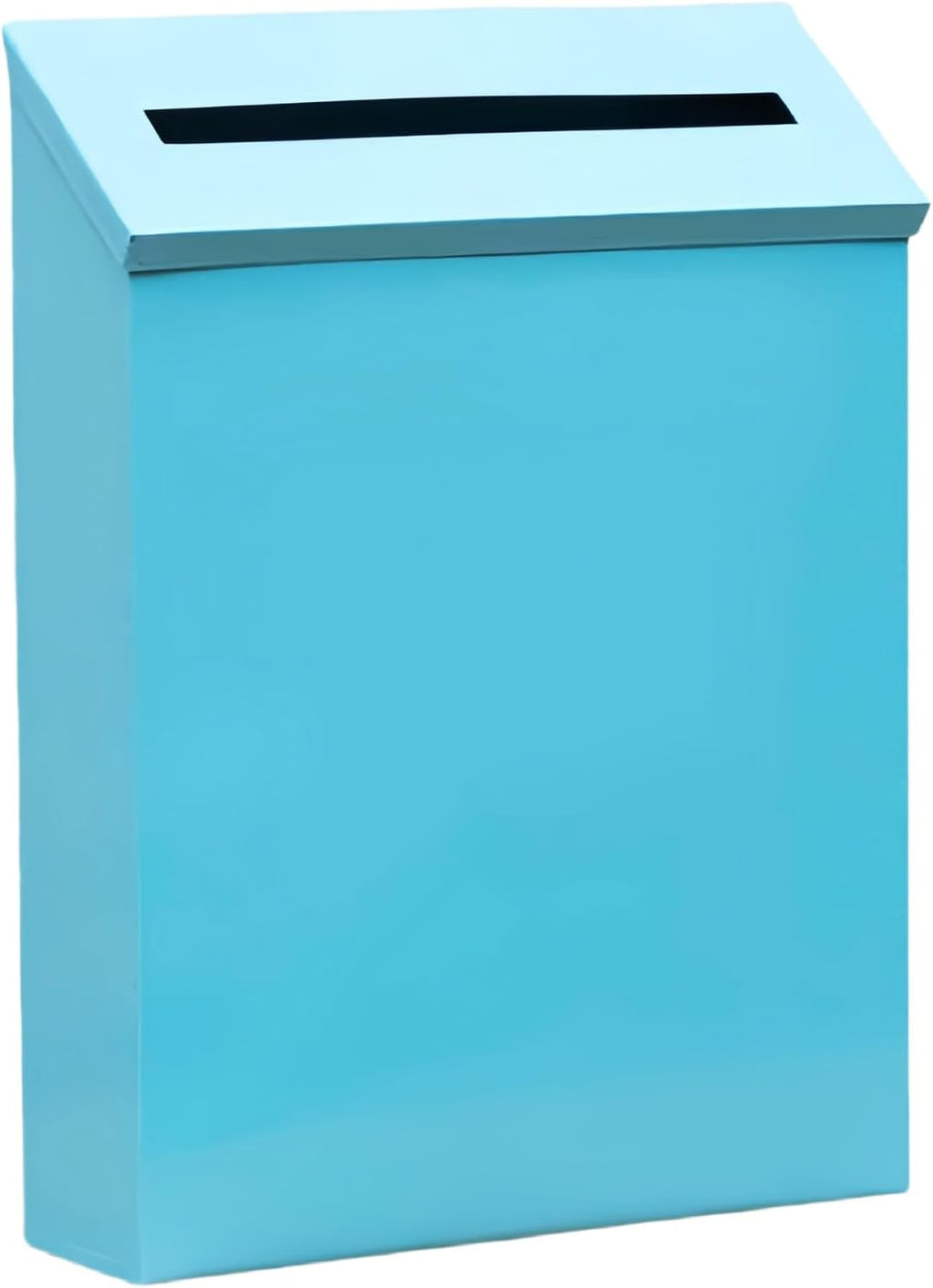 Modern Wall Mounted Mailbox with Large Storage Capacity, Metal Mailbox Hanging Secure Postbox for Office Business Home School Outdoor Indoor Use