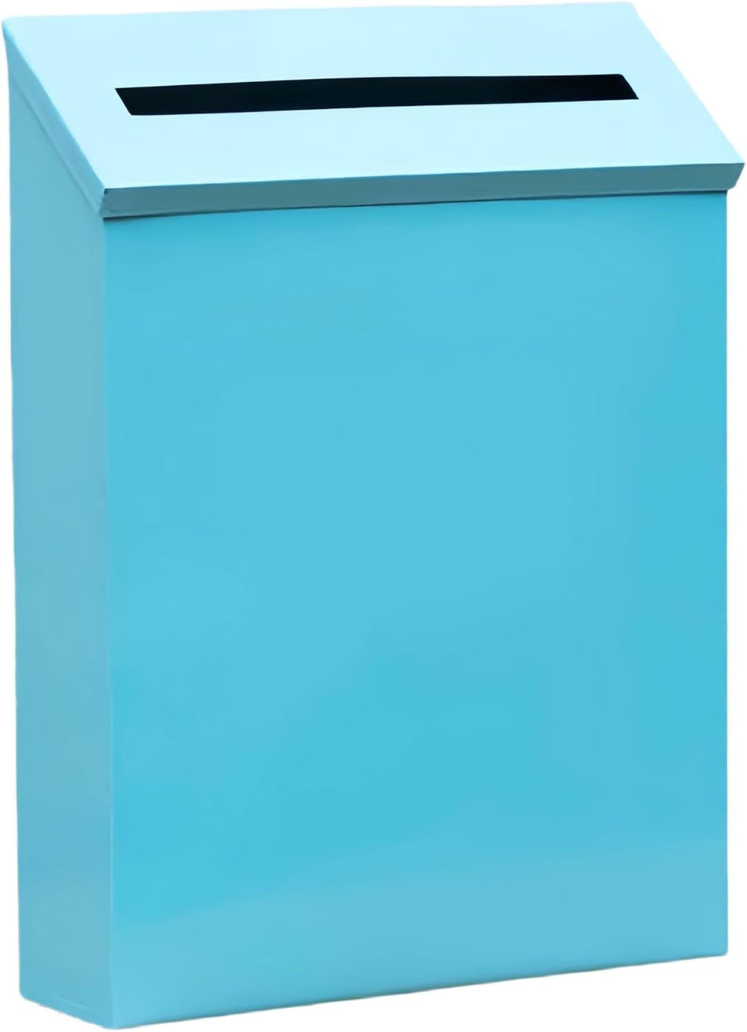 Modern Wall Mounted Mailbox with Large Storage Capacity, Metal Mailbox Hanging Secure Postbox for Office Business Home School Outdoor Indoor Use