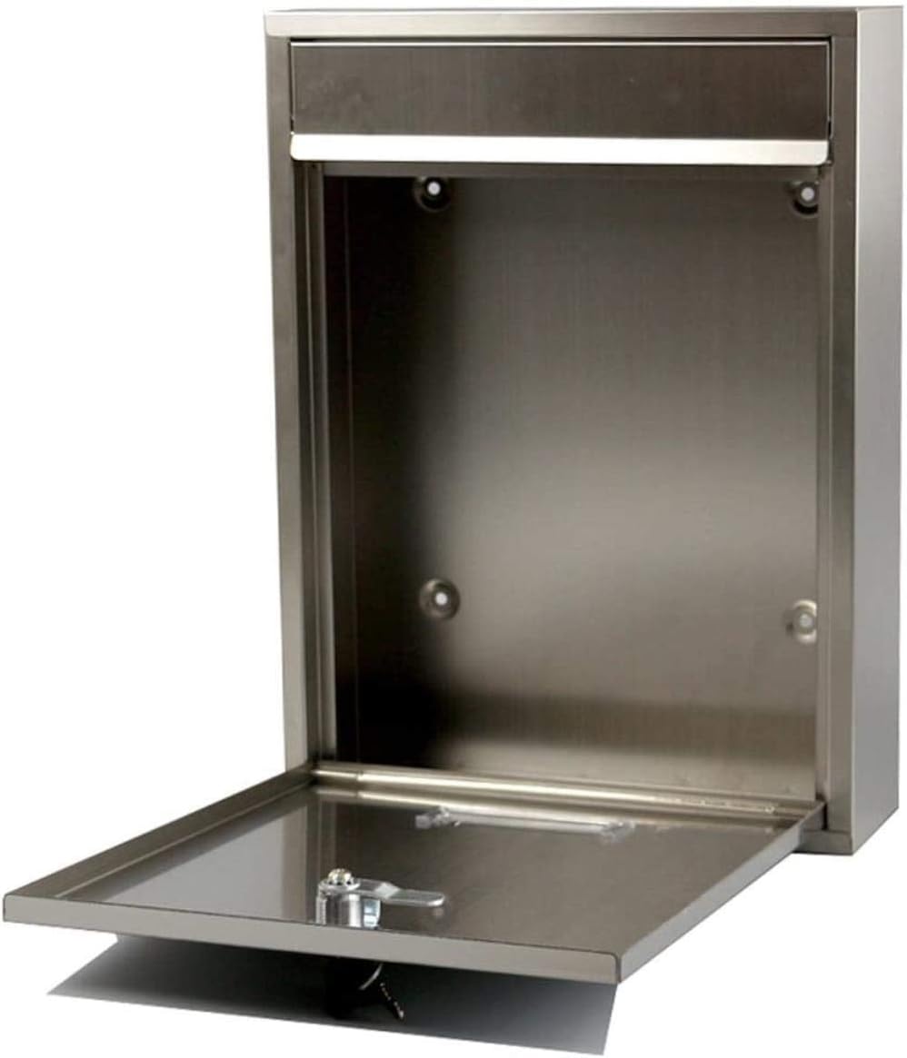 Mailbox Postbox Outdoor Lock Box Stainless Steel Report Box Creative Time Box