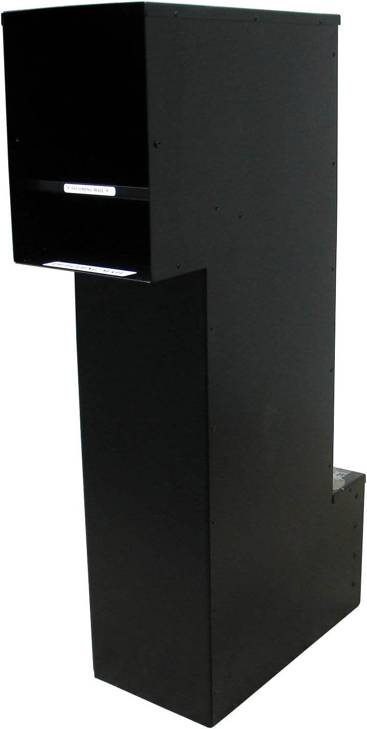 MAN-S-1401-BZ Not Applicable Manchester Security Drop Chute Rust Free Cast Aluminum Mailbox with'Decorative Scroll Logo' Faceplate in Bronze