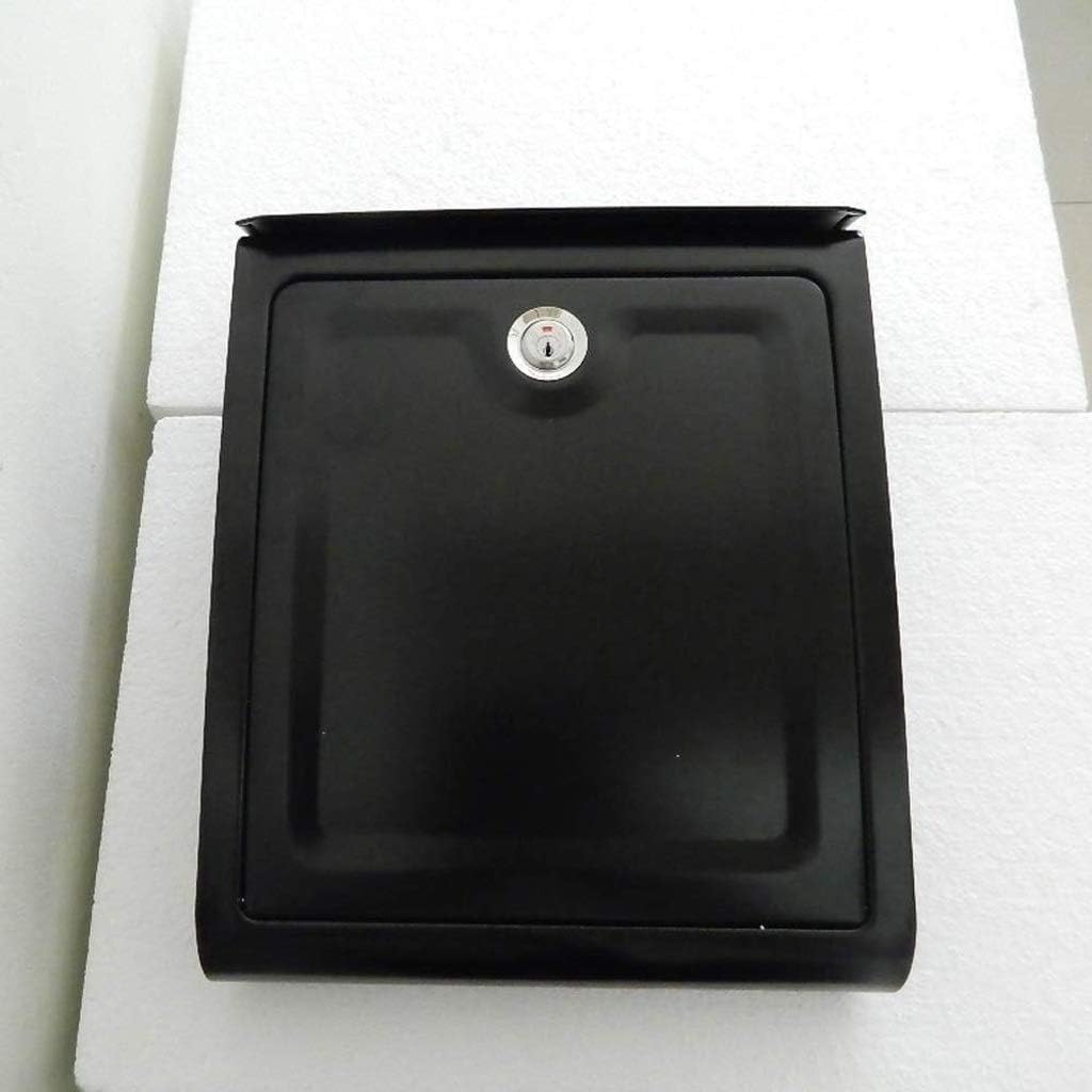 Outdoor Wall-Mounted Lockable Mailbox, Waterproof Post Box, Galvanized Sheet, 28x10x35cm