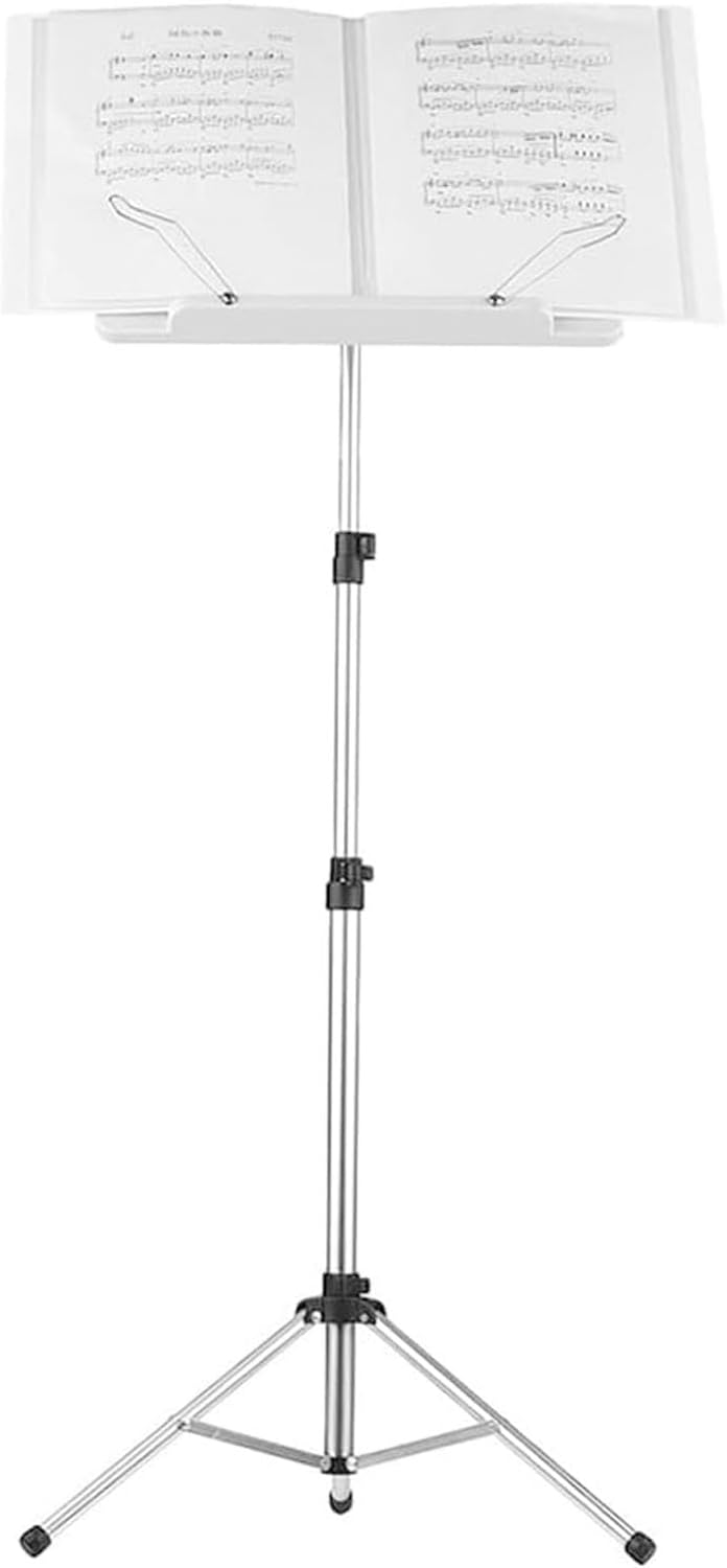 Portable Orchestral Music Stand with Lightweight, Sheet Music Stand Music Stands with Aluminum Alloy Adjustable Height, Music Holder for Violin Guitar Home Book