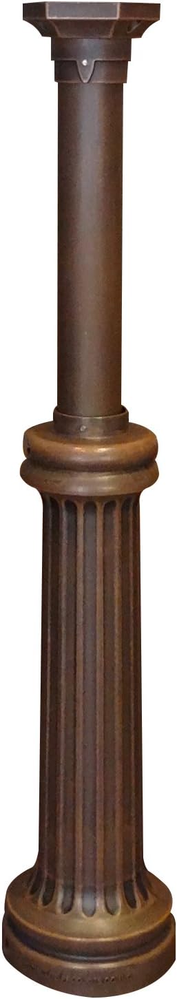 Special Lite Bradford Mailbox Post - Copper Cast Aluminum Post for Curbside Mailbox - SPK-590-CP