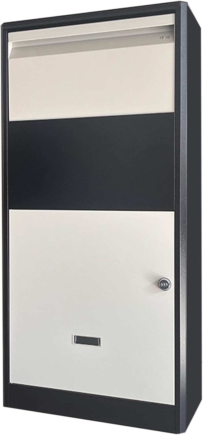 Metal Mailbox with Combination Lock Standing Outdoor MailBoxes Water Proof Home Mailboxes with Shockproof Foam Padding Inside