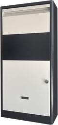 Metal Mailbox with Combination Lock Standing Outdoor MailBoxes Water Proof Home Mailboxes with Shockproof Foam Padding Inside