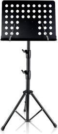 Music Stand Sheet Music Stand Folding Portable Adjustable Music Stand for Guitar Players Violin Players Metal Tripod Stand Music Clip Holder Book Stand (Color : Black)