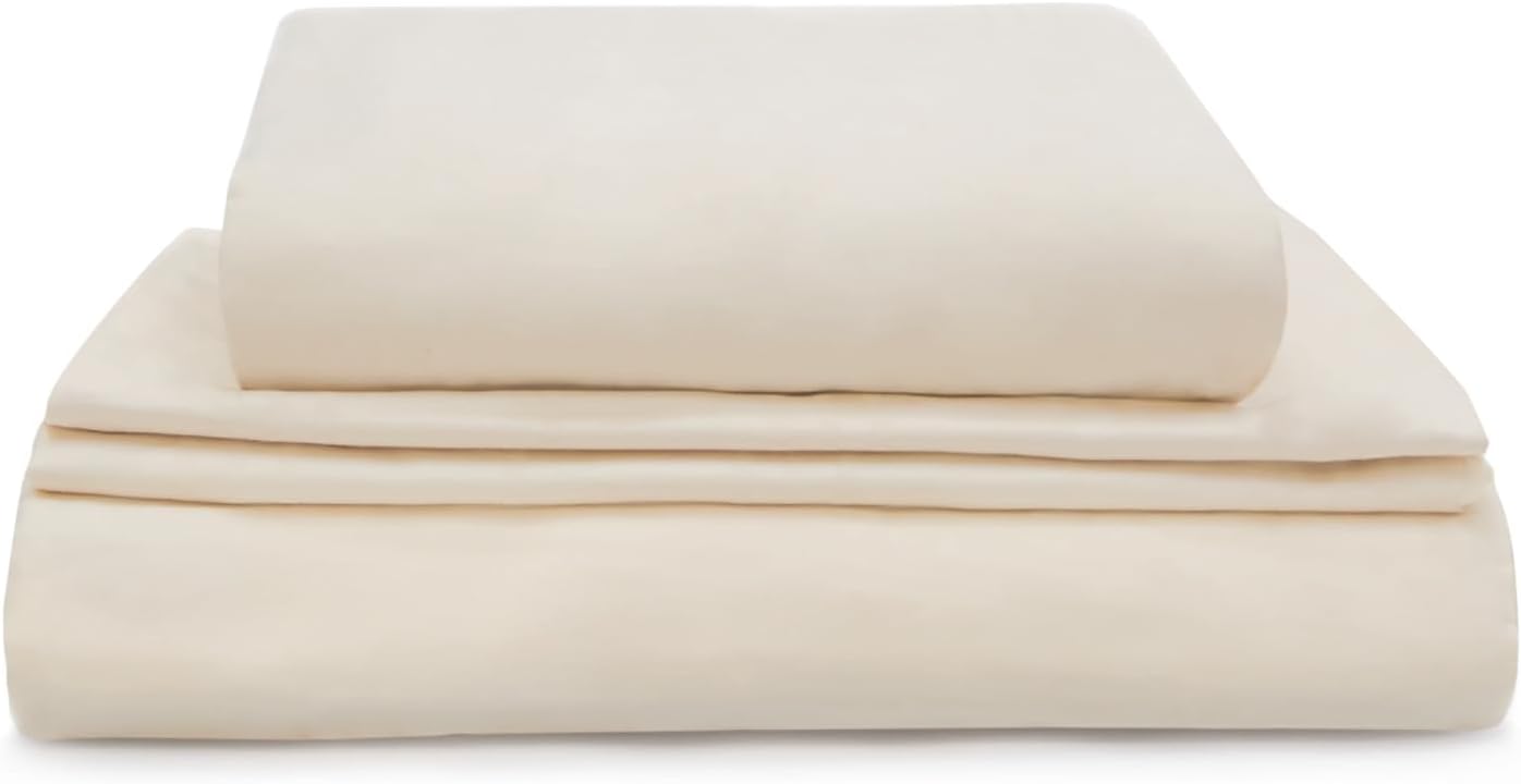 Naturepedic Organic Luxury King Sheet Set - 4 Piece Soft Sheets for King Size Bed - Comfy Breathable & Fitted Bed Sheet - 400 Thread Count Organic Cotton Sheet Set