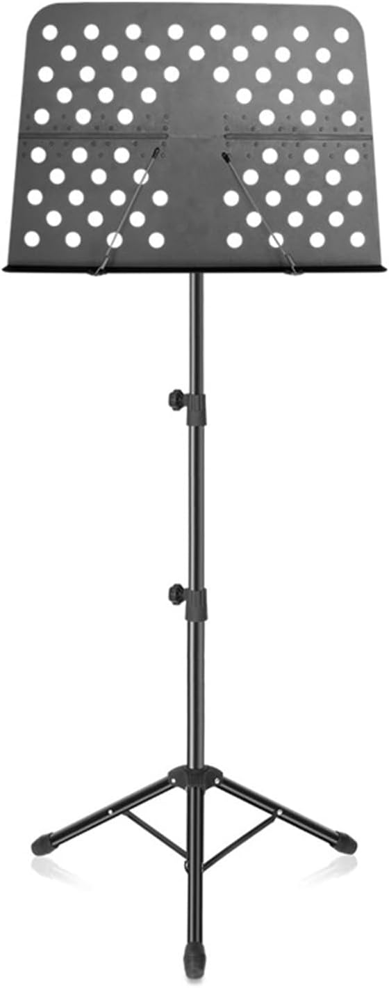 Music Holder, Portable Sheet Music Stand with Carrying Bag, Height Adjustable, Sturdy, with Pages, Foldable Tripod, for Guitar, Piano, Drums, Violin Player, Easy to Install