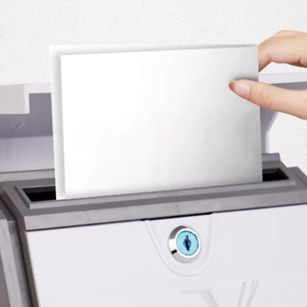 Mailbox, Wall-Mounted Mailbox, Post Box, Lockable Waterproof Mailbox, Plastic, White