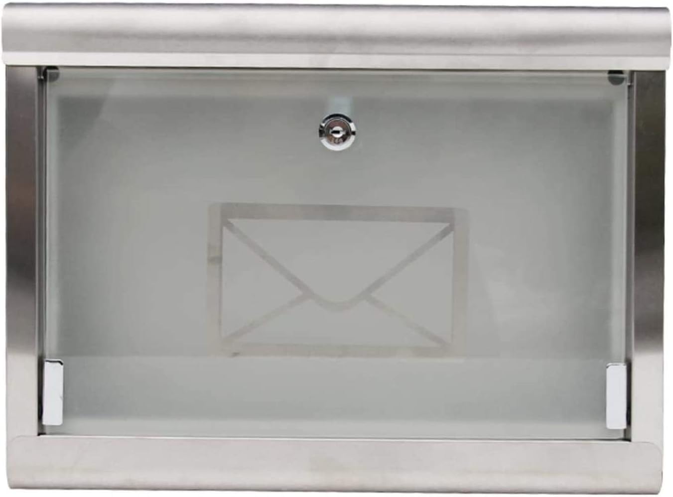 Mailbox Mail Box Rainproof Wall Postbox 304 Stainless Steel Glass Outdoor Fashion Villa