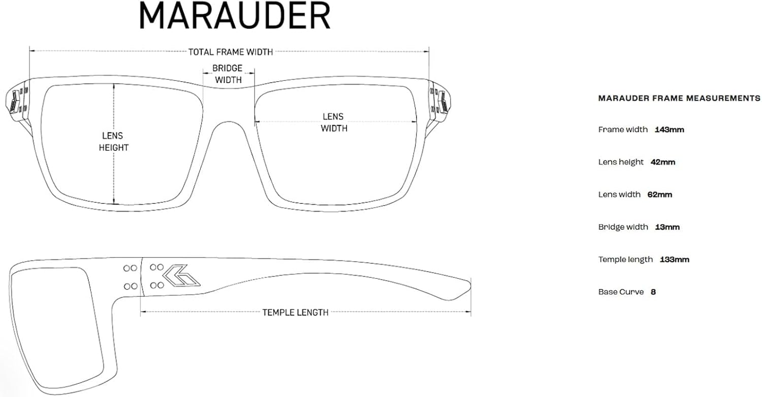 Gatorz Marauder Hand Crafted Aluminum Polarized Lens Sunglasses - Made in The USA