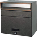 Tajima Metal Work MX-303FW Mailbox, Main Body Depth 15.4 inches (39 cm), Body Height 11.0 inches (28 cm), Body Width 15.4 inches (3