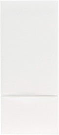 White Linen Feel Cloth Like Paper Dinner Napkins with Built in Flatware Pocket, Absorbent Napkins Pre Folded, Guest Hand Towels, Cutlery Pocket for Weddings, Party, Events (700)