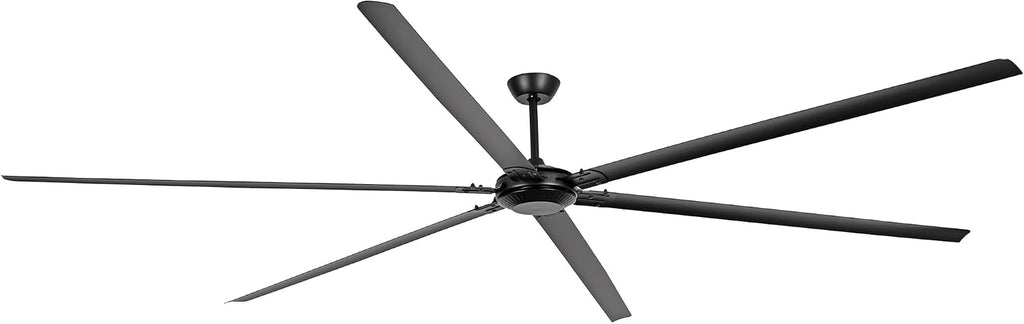120 Inch Industrial Ceiling Fans without Lights, DC Motor Large Shop Garage Ceiling Fan with Remote, 36000 CFM High Airflow Big Ceiling Fan, Reversible Metal Commercial Fan for Warehouse Barn