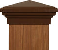 6x6 Pyramid Post caps (14-Pack) Fits Post Measuring 5.5'x5.5' up to 5.75'x5.75'. Made Out of UV Stable Polymer Longest Lasting 6x6 Deck Post Cap on Market. Made by Atlanta Post Caps (Brown)
