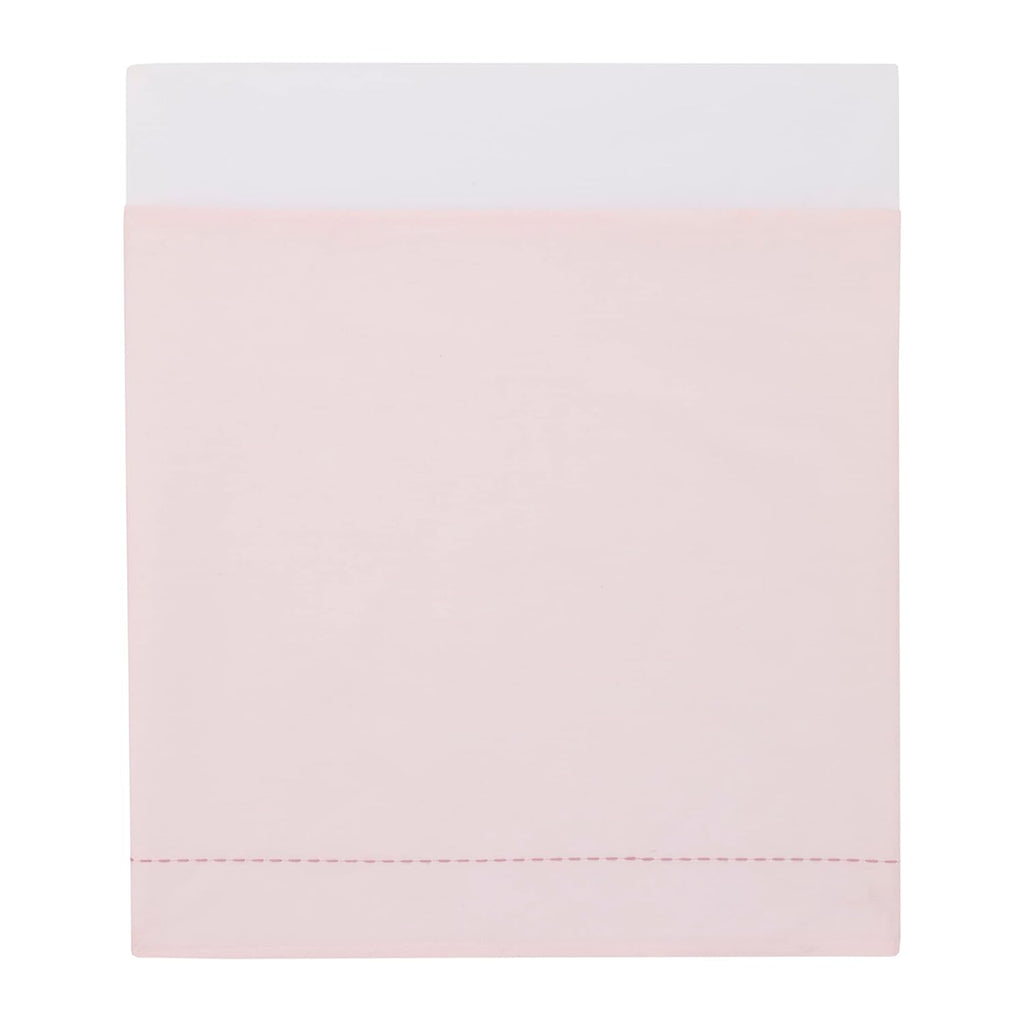 NoJo Farmhouse Chic Pink Gingham, and Velvet 'Bundle of Sweetness' 4 Piece Nursery Crib Bedding Set - Comforter, 100% Cotton Fitted Crib Sheet, Crib Skirt, and Storage