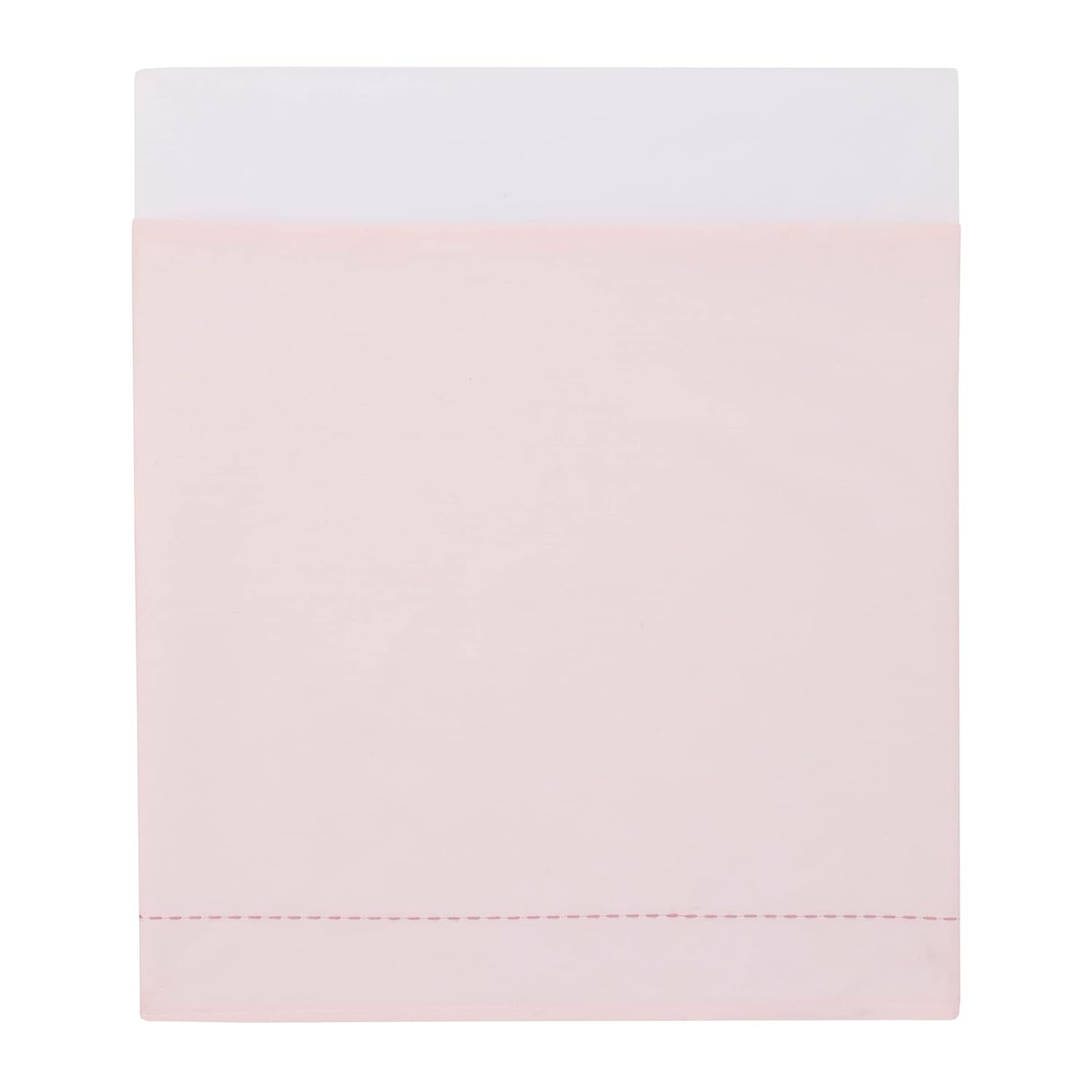 NoJo Farmhouse Chic Pink Gingham, and Velvet 'Bundle of Sweetness' 4 Piece Nursery Crib Bedding Set - Comforter, 100% Cotton Fitted Crib Sheet, Crib Skirt, and Storage