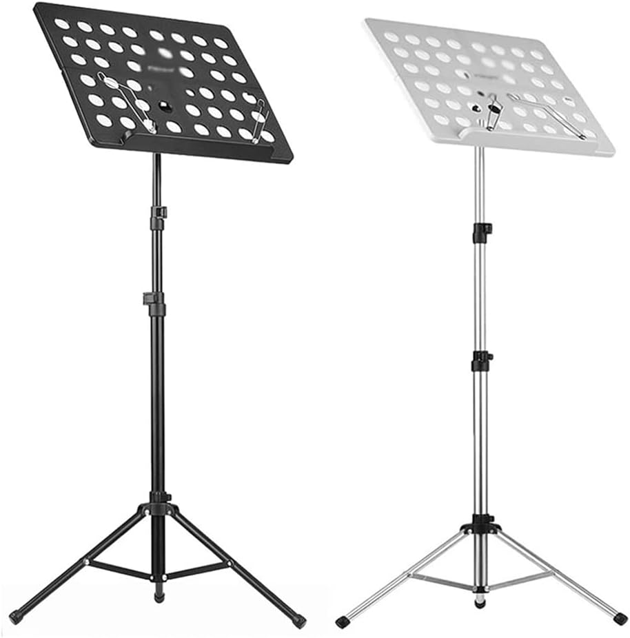 Music Stands Aluminum Alloy Portable Music Holder Adjustable Height Sheet Music Stands for Violin Guitar Home Book Holder，B