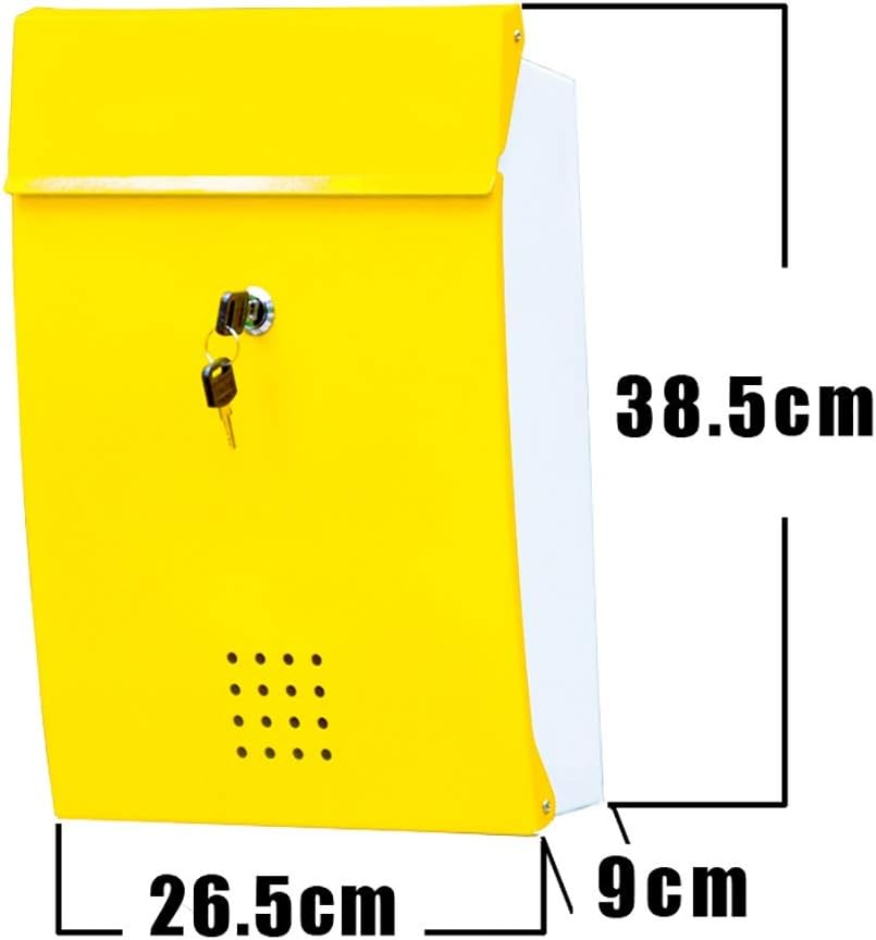 Letterboxes Mailbox Wall-Mounted Mail Boxes Community Postbox Letter Box Villa Letter Box Creative Villa Rainproof Retro Mailbox (Black) (Black)