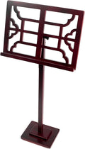 Music Stands Professional Wooden Orchestra Sheet Music Stand, Angle Adjustable Laptop Stand - Portable Violin Guitar Music Book Holder Musical Instruments, Red