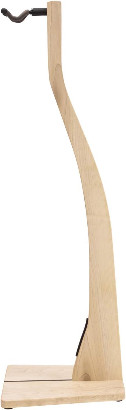Zither Wooden Bass Guitar Stand - Handcrafted Solid Maple Wood Floor Stands Best for Electric Bass Guitars, Made in USA