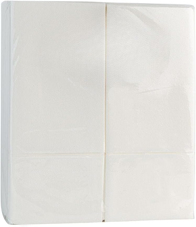 White Linen Feel Cloth Like Paper Dinner Napkins with Built in Flatware Pocket, Absorbent Napkins Pre Folded, Guest Hand Towels, Cutlery Pocket for Weddings, Party, Events (700)